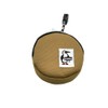 CHUMS CH60-3573 Men's Recycled Round Coin Case, Braun, Free size