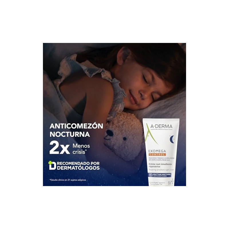 Derma Exomega Control Crema Hidratante Emoliente Noche Piel Atópica 200ml