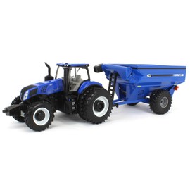 ERTL 1/32 New Holland Genesis T8.355 Tractor with J&M Grain Cart 61028
