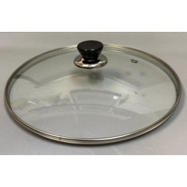 Live Well 32 Cm ( 12.6 in ) Tempered Glass Lid for Frying Pan Replacement Cover