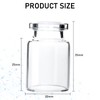 50 Pack 5ml Sealed Sample Vials, Transparent Glass Vials with