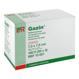 GAZIN Gauze Comp. 7.5 x 7.5 cm Sterile 8-Ply 50 x 2 Pieces
