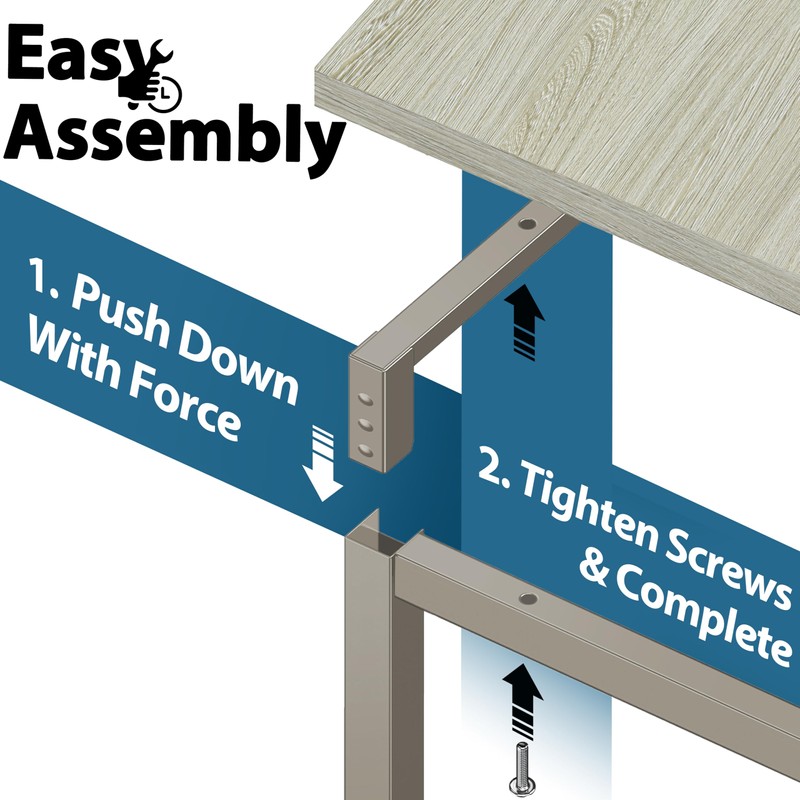 SHW Mission 40-Inch Home Office Computer Desk, Maple