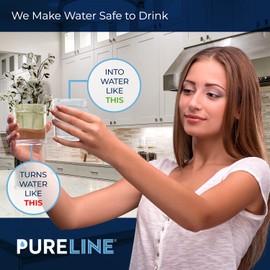 Pureline LT1000PC Refrigerator Water Filter Replacement for LG LT1000P, ADQ747935, MDJ64844601, Kenmore 46-9980
