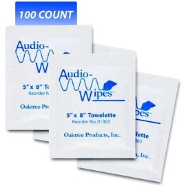 Oaktree Audiowipes Singles 100 Count