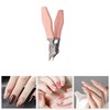 Kowiofame Angled Nail Clippers Pink Eagle Beak Oblique Slanted Curved
