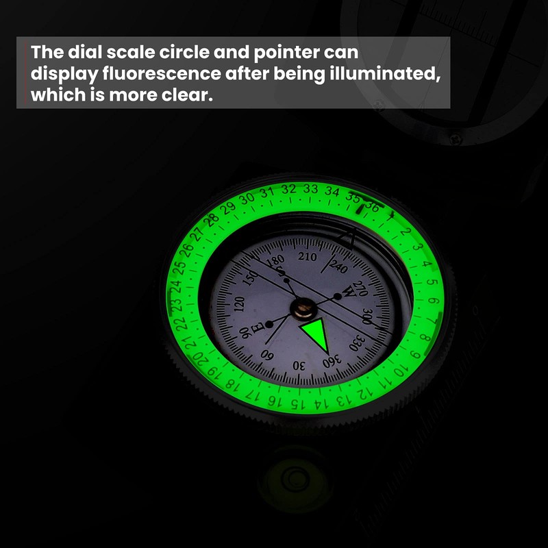 Compass Military Compass Army Compass Waterproof Shockproof with Carrying Bag,
