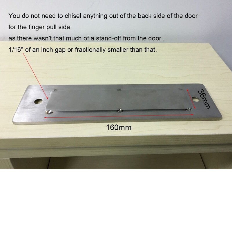 goldenwarm 12 in Sliding Barn Door Handle and Flush Pull