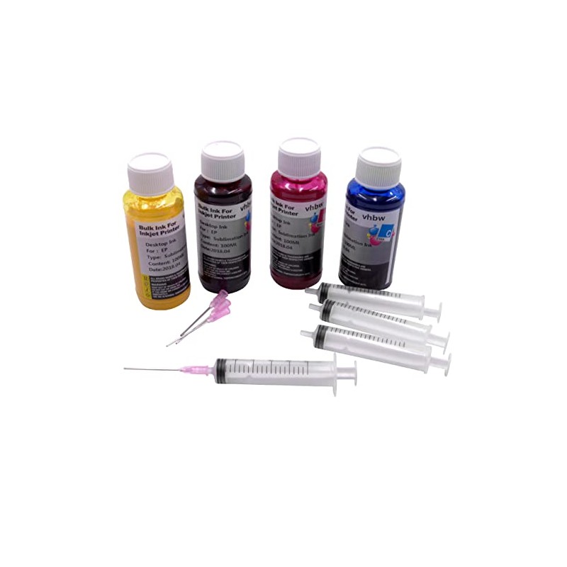 vhbw 4 x Sublimation Ink Compatible with Ricoh Aficio SG
