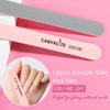 Canvalite Limas de uñas y amortiguadores, moldea/suaviza/brilla, lima multifuncional y