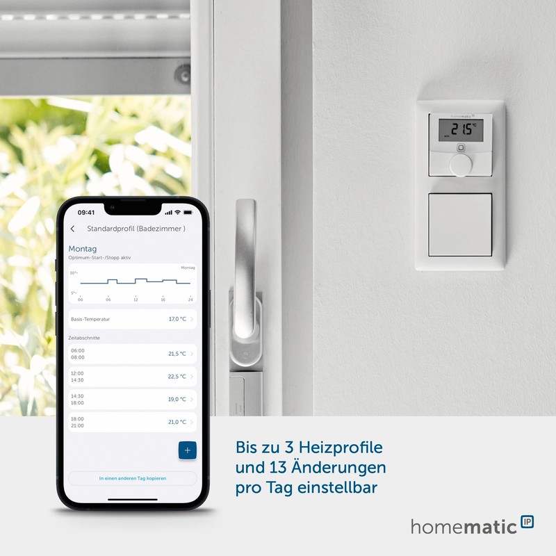 Homematic IP wall thermostat with switching output - for brand