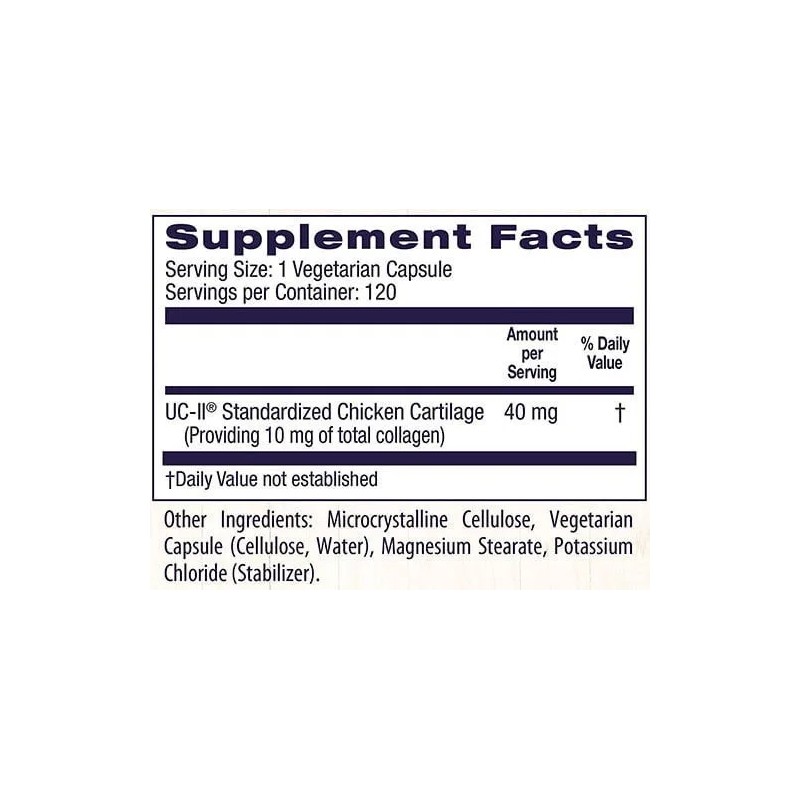 Colágeno UC-II Healthy Origins 40 mg 120 cápsulas