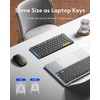 Foldable Keyboard and Mouse, Samsers KM08 Folding Bluetooth Keyboard Mouse