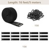ZSURLUX 5cm*5m Heavy Duty Cinch Straps with 15 Buckles, Cut-to-Length