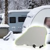 Wiltec Drawbar Cover, Silver, 95 x 61 x 15 cm,