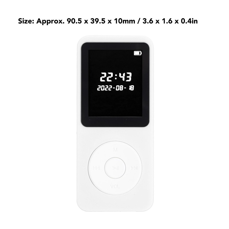 MP3 Player Bluetooth 5.0 1.77in LCD Screen Built in HD