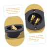 SHINEOFI 2pcs Speaker Wire Connector Gold Plated Binding Post Terminal