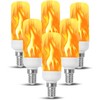 Fire Effect T6 T8 E12 LED Fire Candle Light Bulb