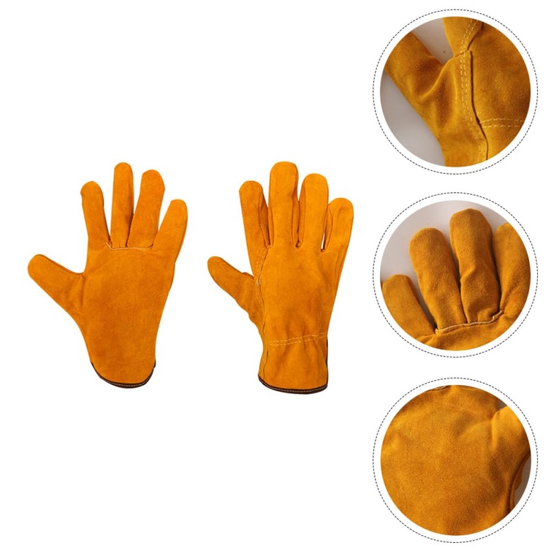 Operitacx 1 Pair Wear Resistant Welding Gloves Multipurpose Protective Gloves