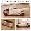 ZOMISIA Cat Scratcher Bed - 26'' Cardboard Scratching Board for