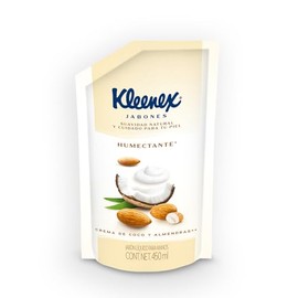 Kleenex Jabón Humectante, Jabón Líquido Antibacerial Para Manos, Refill De 450 Ml