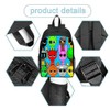 ZPSOSPZ Rhythm Box Cartoon Schoolbag, Rhythm Box Game Themed Backpack,
