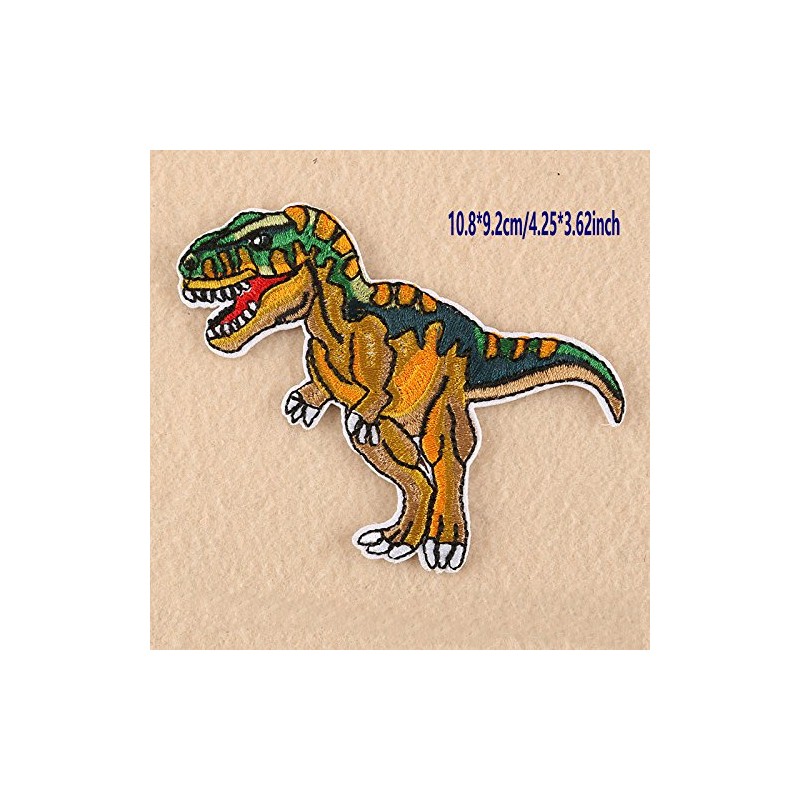 12Pc Fashion Jurassic Park Embroidered Dinosaur Patch for Clothing Applique