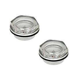 Ganter Normelemente GN 541-14-G1/2-A Oil Sight Glass with Reflector Plastic G1/2 Pack of 2