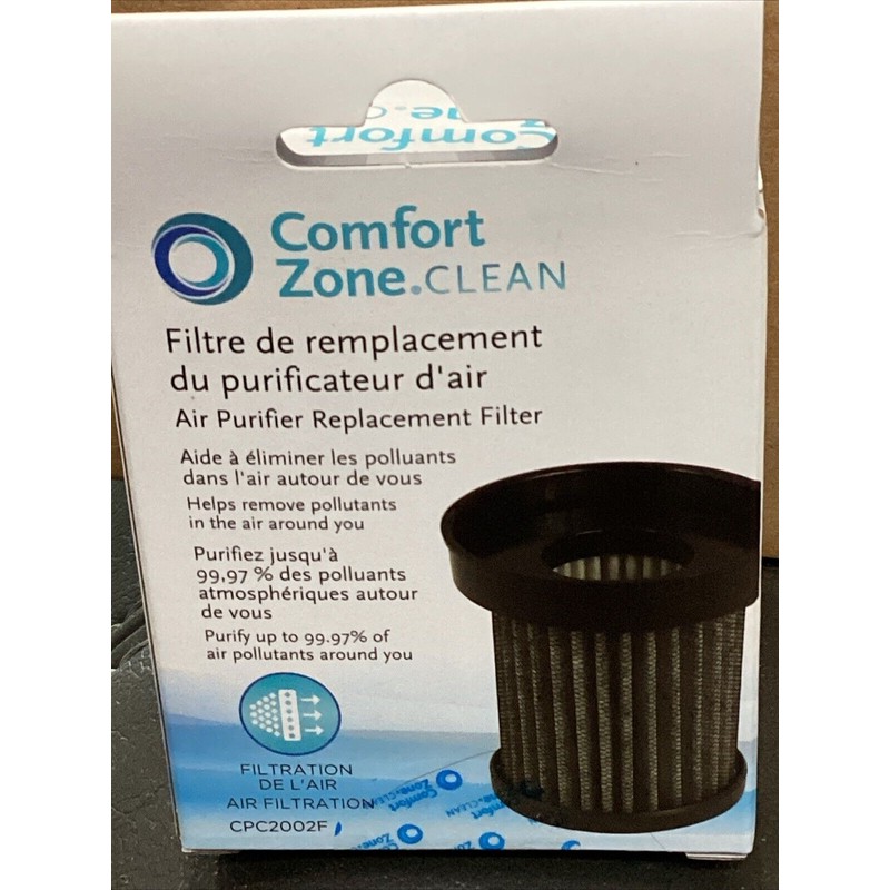 comfort zone NEW IN BOX COMFORT ZONE CLEAN AIR PURIFIER