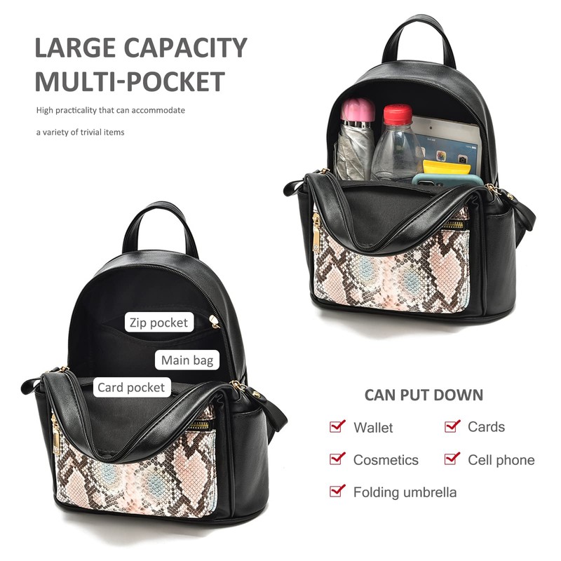 NICOLE & DORIS Ladies Backpack Mini Backpacks Women Casual Daypack