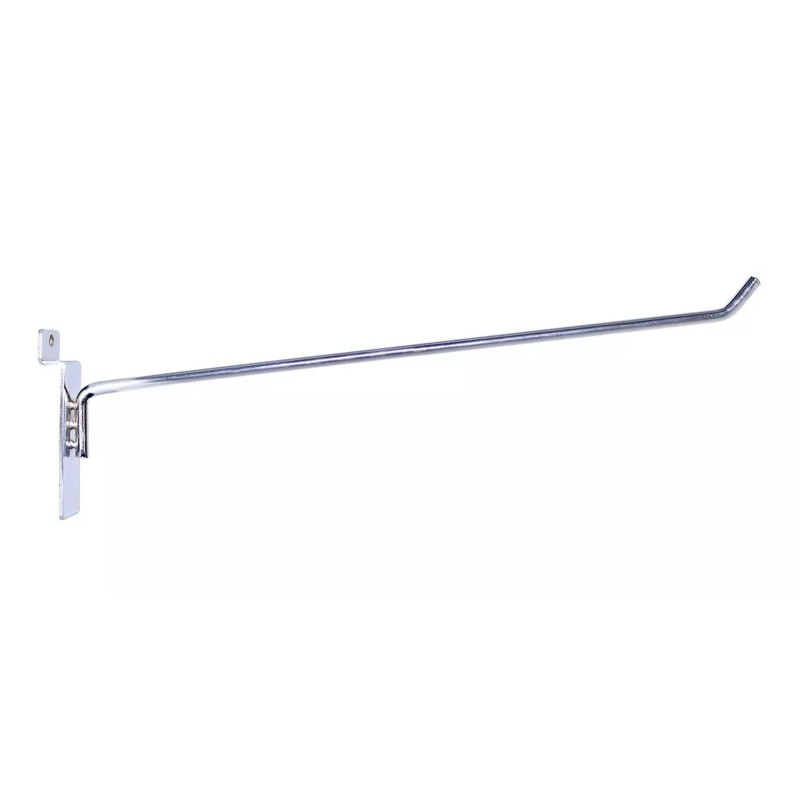 Exhivit Gancho Blister Cromo P/panel Ranurado 12 Pzs De 30
