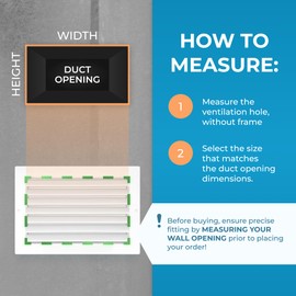 Rustproof 12 x 8 Inch Aluminum Vent Cover – Quiet Return Air Grille for Wall or Ceiling – Heavy Duty HVAC Register, Easy Install, Modern Design – Overall Size 13-5/8 x 9-5/8 – Fins are Not Adjustable