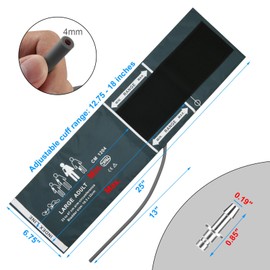Cosmos Blood Pressure Monitor Replacement Cuff with Metal Air Hose Connector for Blood Pressure Monitor and Machine for 33-47 cm Upper Arm Circumference (Large Adult Size)