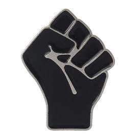 chenpaif Brooch Pin, Raised Fist Enamel Brooch Badge Black Lives Matter Solidarity Symbol Unit Lapel Pin Button Jewellery for Jacket Backpack Bag Hat Tops, Metal
