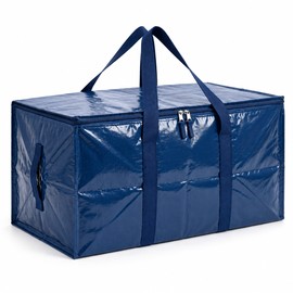 Heavy Duty Large Storage Tote Bag for Moving & Organization – Foldable Zipper Design for Home Storage, Travel and Everyday Use