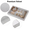 Valyria Velvet Jewelry Tray, Stackable Showcase Display Organizer for Ring