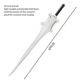 30 Inch Universe Fantasy Power Medieval Master Practice Sword for Cosplay Costume Prop, Collection, and Gift. Prop 1:1 Replica
