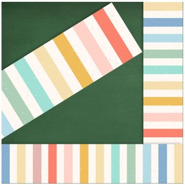 AREOK 59 Feet Pastel Boho Classroom Bulletin Board Borders Trim - Boho Border Trim for Bulletin Board Boarders, School Teacher Striped Straight Neutral Bulletin Board Border Paper for Classroom Decor
