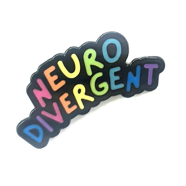 SNS Components Multicolour Pin Badge - Neuro Divergent Acceptance Autism