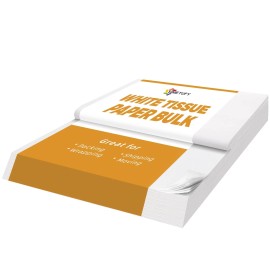 Simetufy 600 Sheets White Tissue Paper Bulk, 20" X 30" Packing Supplies for Moving & P.