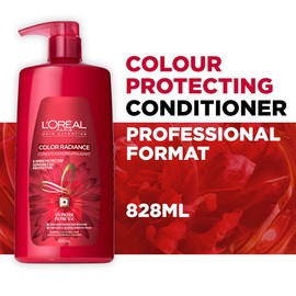 L'Oreal Paris Color Radiance, Conditioner For Colour Treated Hair, With UV Filters to Protect Hair Fibre, 828 mL
