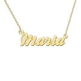 GR35Z9 Maria Name Necklace for Women Gold Nameplated Pendant Stainless Steel Jewelry