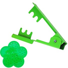 VIMOA Rose Thorn Stripper Rose Thorn Remove Steel Rubber Rose Leaves Stripper for Home-Grown Roses or Rose Enthusiasts (Green)