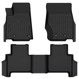 3D TPE Floor Mats Liners Set for 2022-2024 Jeep Grand Cherokee All Weather 3PCS