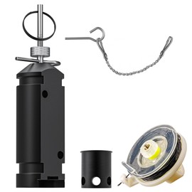 NIRIAHO Perimeter Trip Alarm, 12 Gauge Camping Trip Wire Alarm Device, Early Warning Security System for Camping and Property Safety (Black)