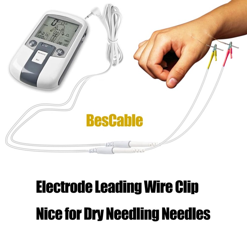 TENS Unit Alligator Clips Cable: 20pcs BesCable TENS Lead Wires