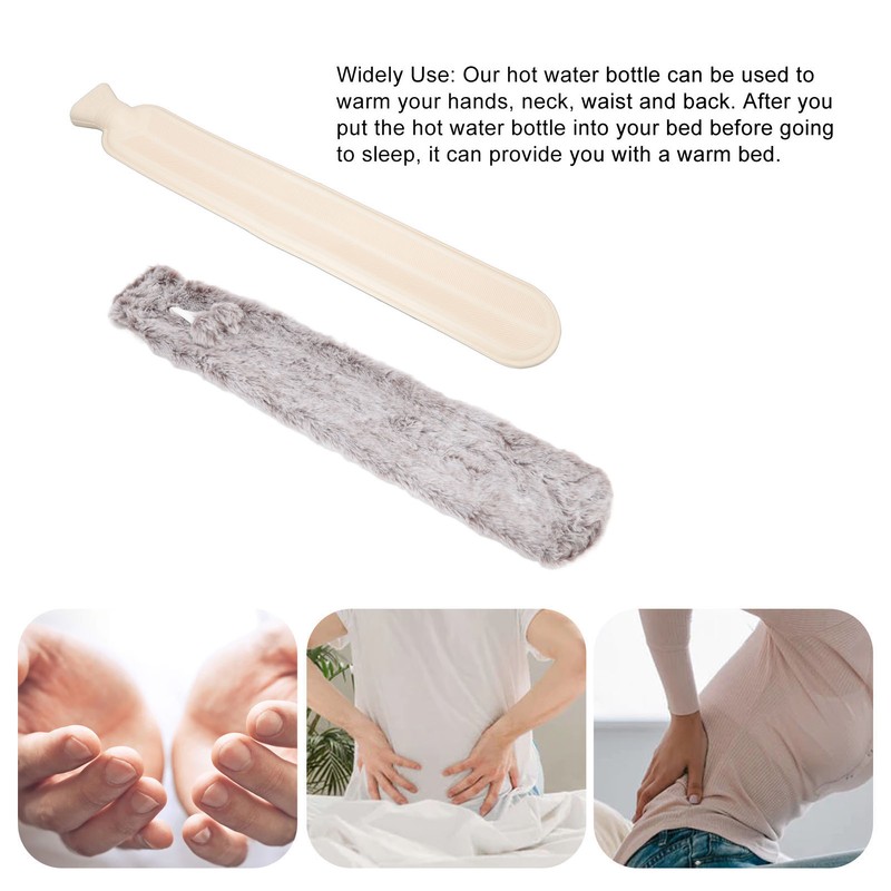 2000ML Hand Warm Water Bag Explosionproof Rubber Plush Hot Water