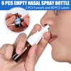 ZHWKMYP 10 Pcs Nasal Spray Bottle, 10ML/0.35OZ 6 Pcs Refillable