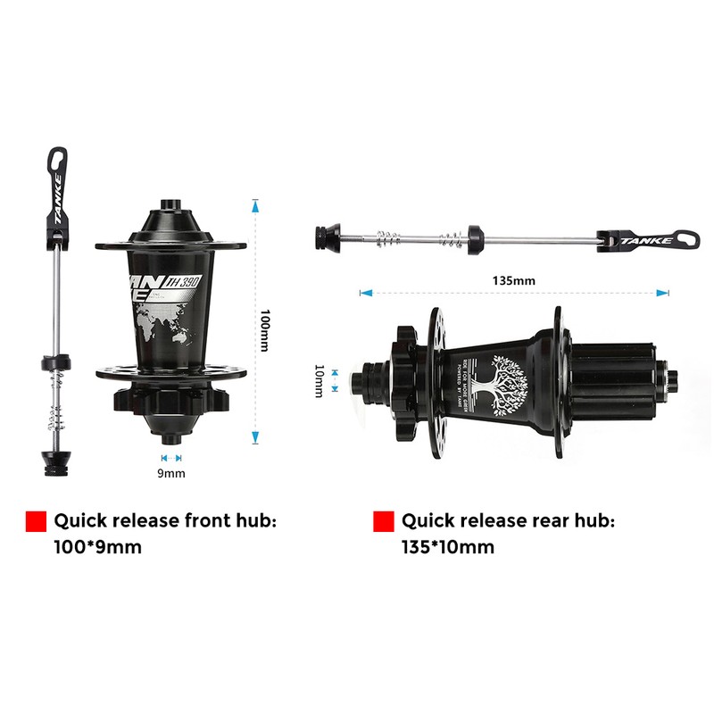 MTB Bike Hub Mountain Bike Bicycle Front & Rear Hub
