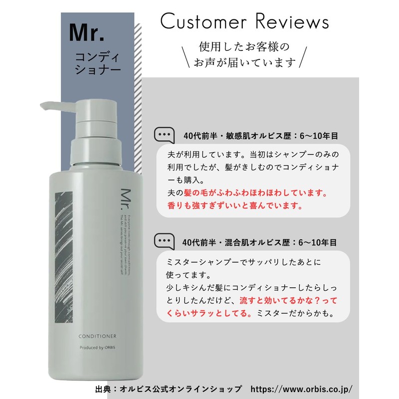 Mr. ORBIS (Orbis Mister) Mister Conditioner Men's Rinse Treatment Refill